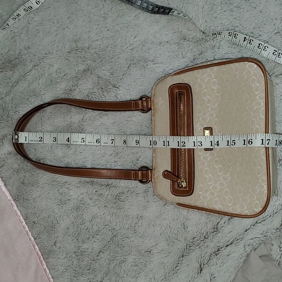 ROSETTI Beige Fabric w/Faux Leather Trim Shoulder-Tote Bag - Picture 12 of 13